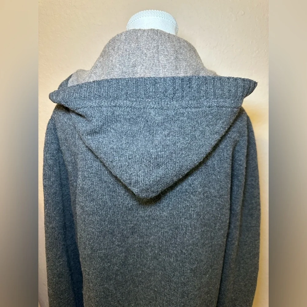 Fishermen Out of Ireland wool sweater grey gray longline chunky knit heavy thick